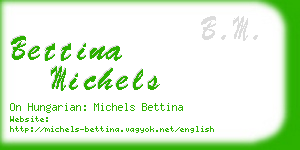 bettina michels business card